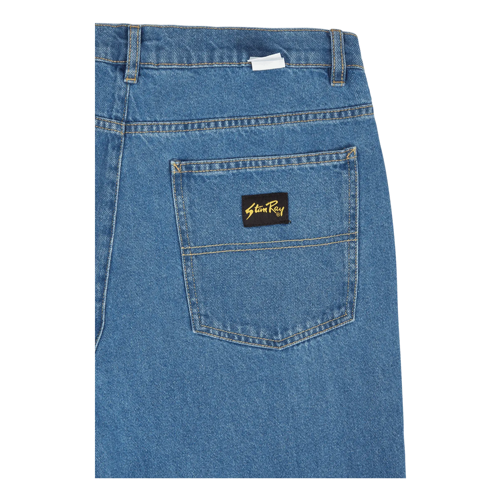 5 Pocket Straight Mid Stonewash Denim