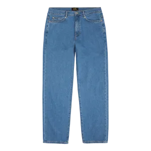 5 Pocket Straight Mid Stonewash Denim