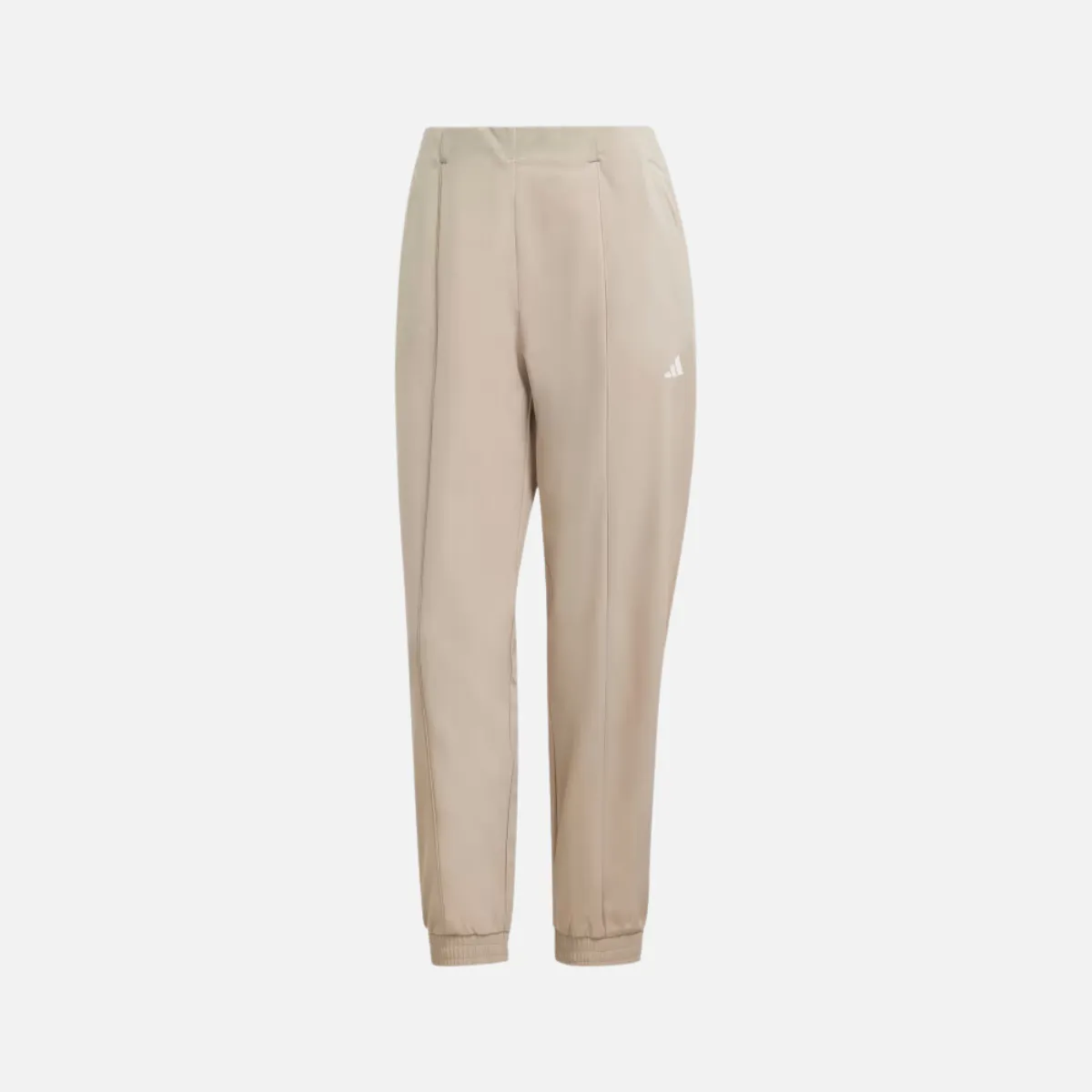 Adidas Aeroready Train Essential Woven Women Training Pant -Wonder Beige/White