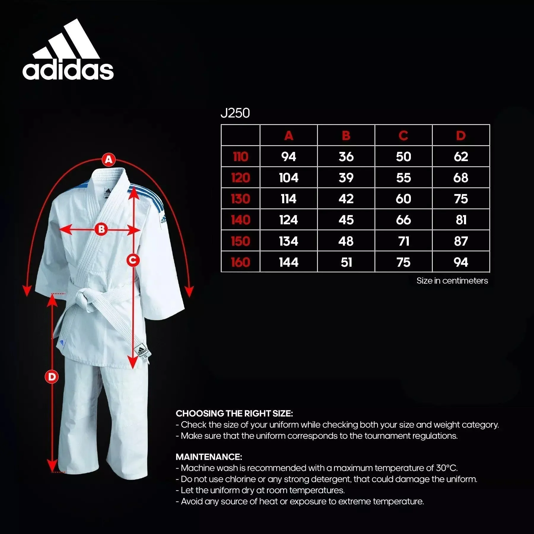 adidas J250 Kids Judo Uniform Gi 9oz Suit   White Belt