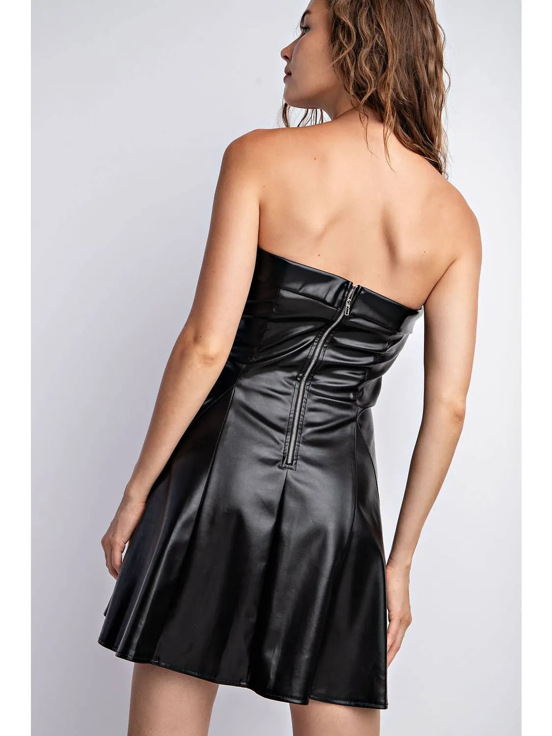 Alex Faux Leather Dress