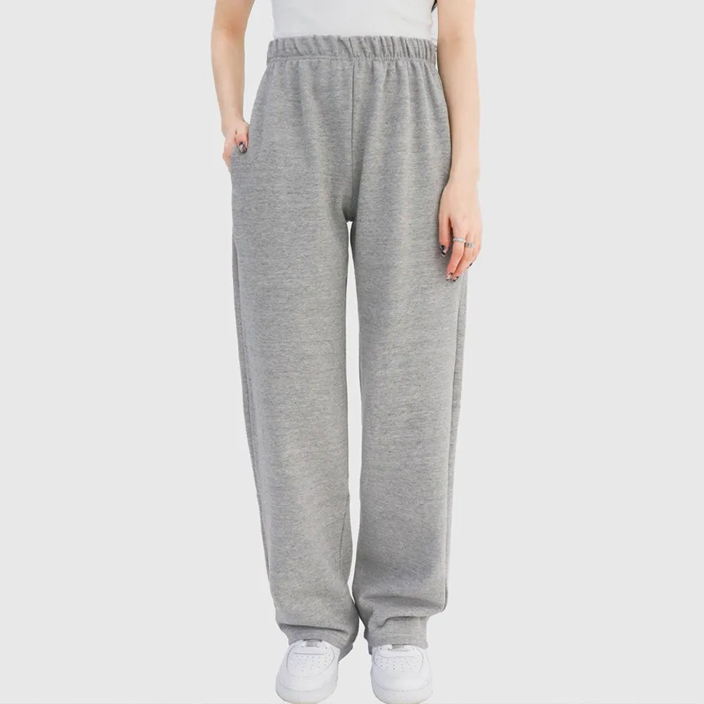 Banded Wide Leg Sweat Pants CCA26