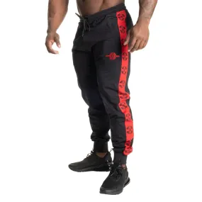 Better Bodies Bronx Track Pants - Black/Red