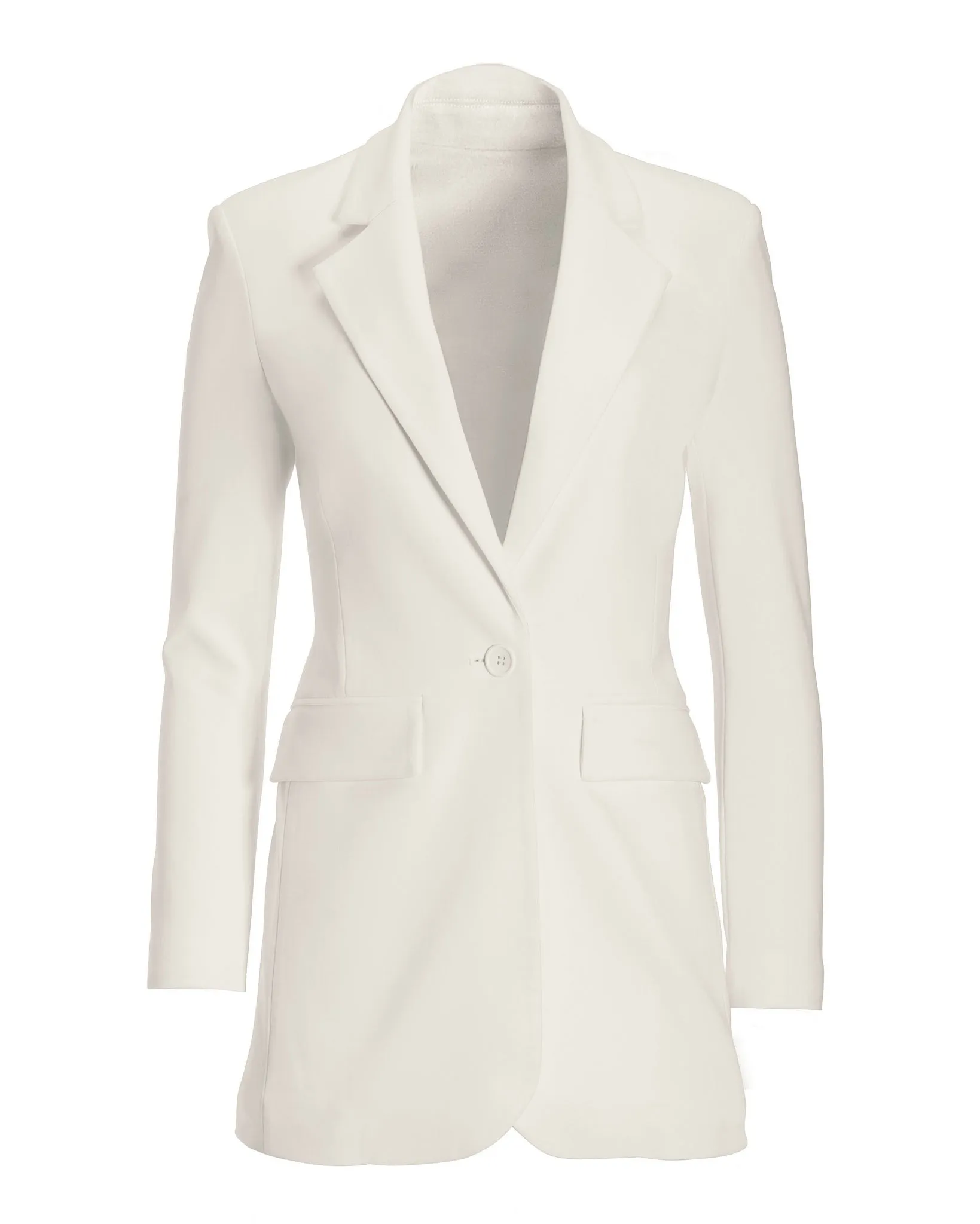 Beyond Travel Classic Boyfriend Blazer Jacket Ivory Coast