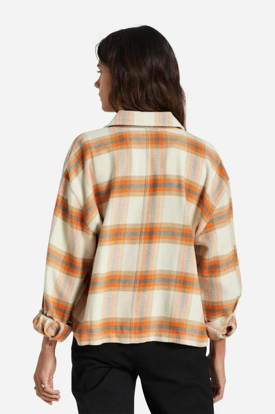 Bowery Women's L/S Flannel - Whitecap