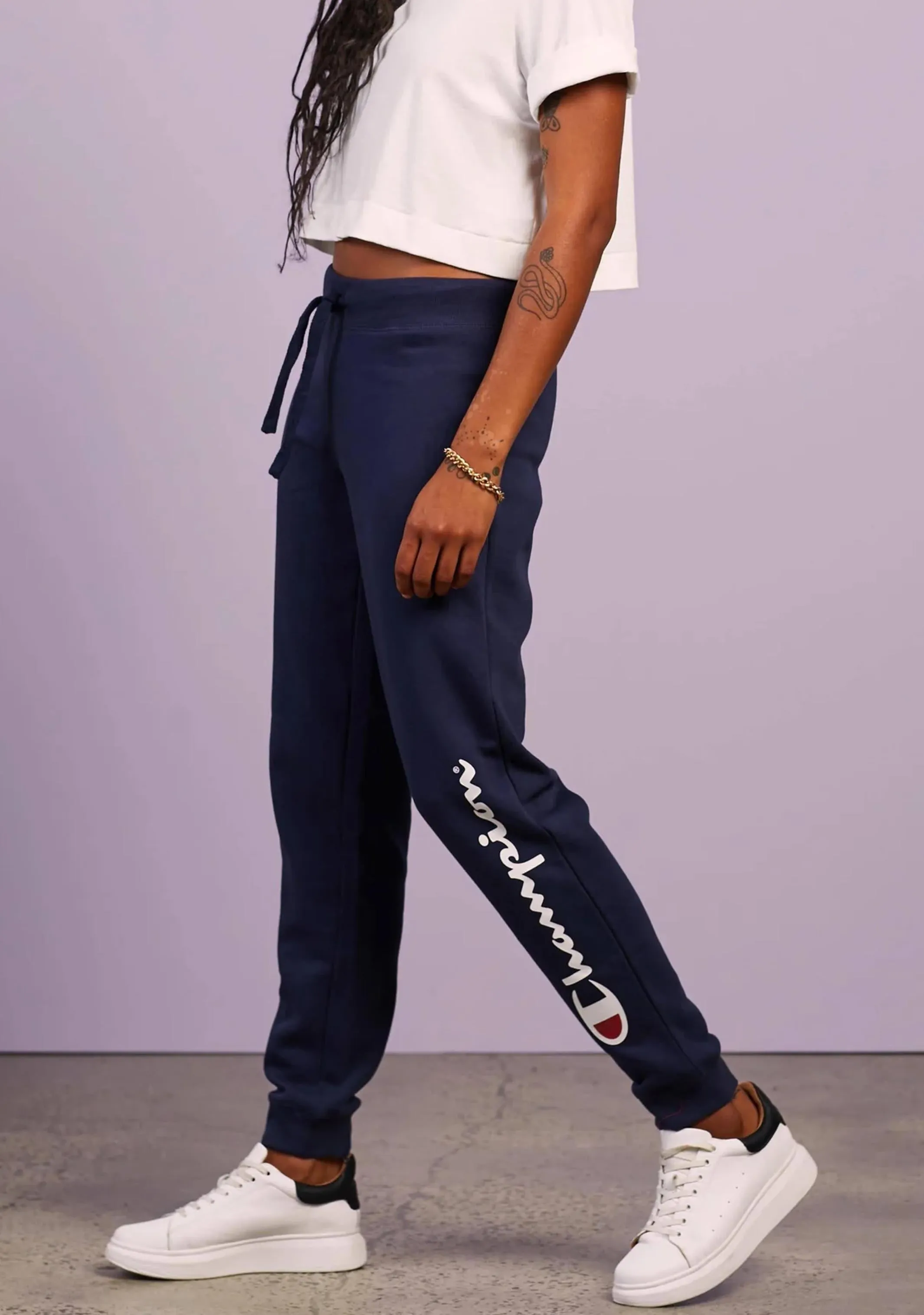 Champion Womens Script Cuff Pants <br> CWFVN NAV