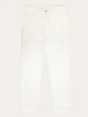 CHUCK regular garment dyed 5-pocket pant - GOTS/Vegan - Egret