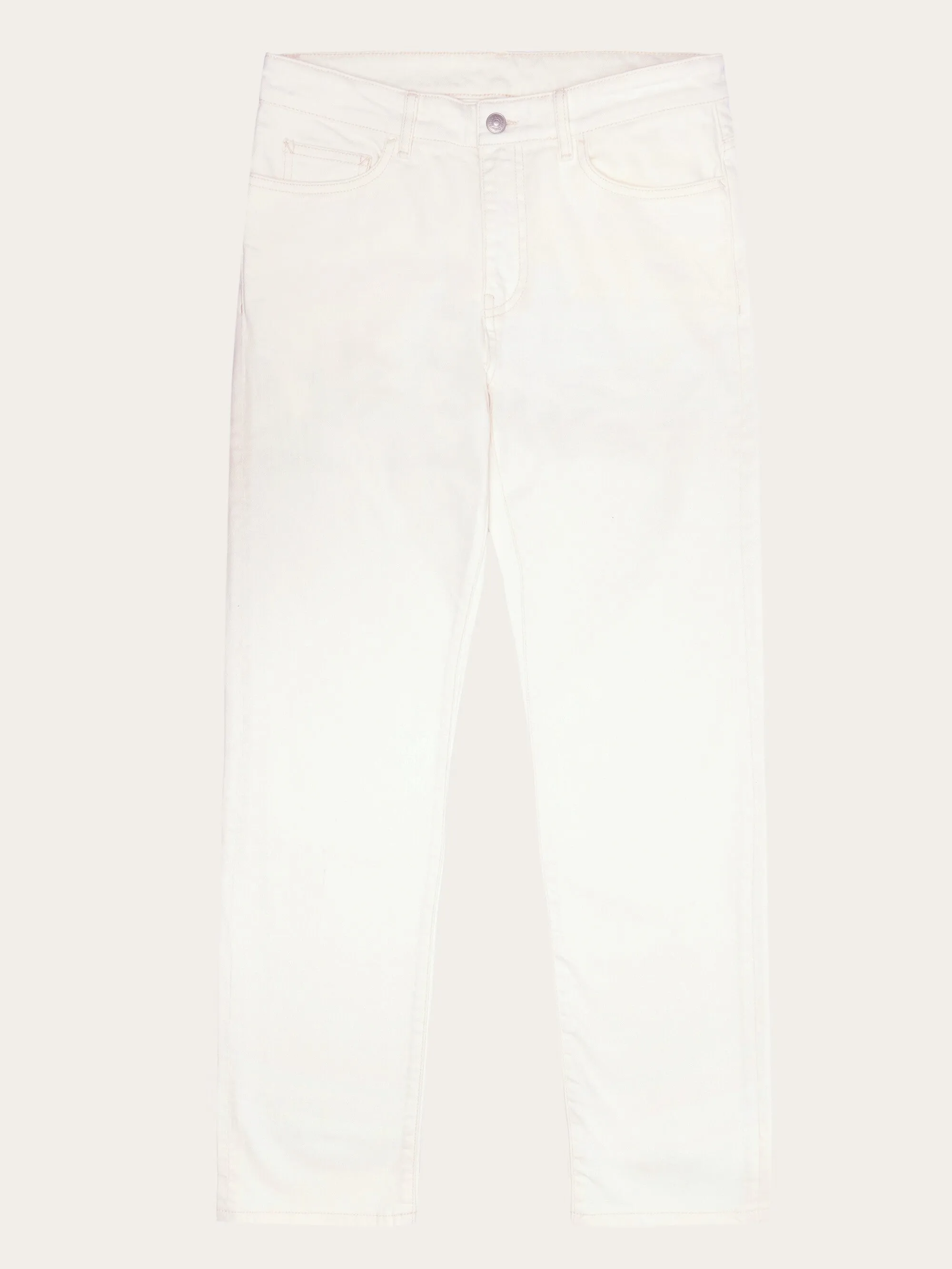 CHUCK regular garment dyed 5-pocket pant - GOTS/Vegan - Egret