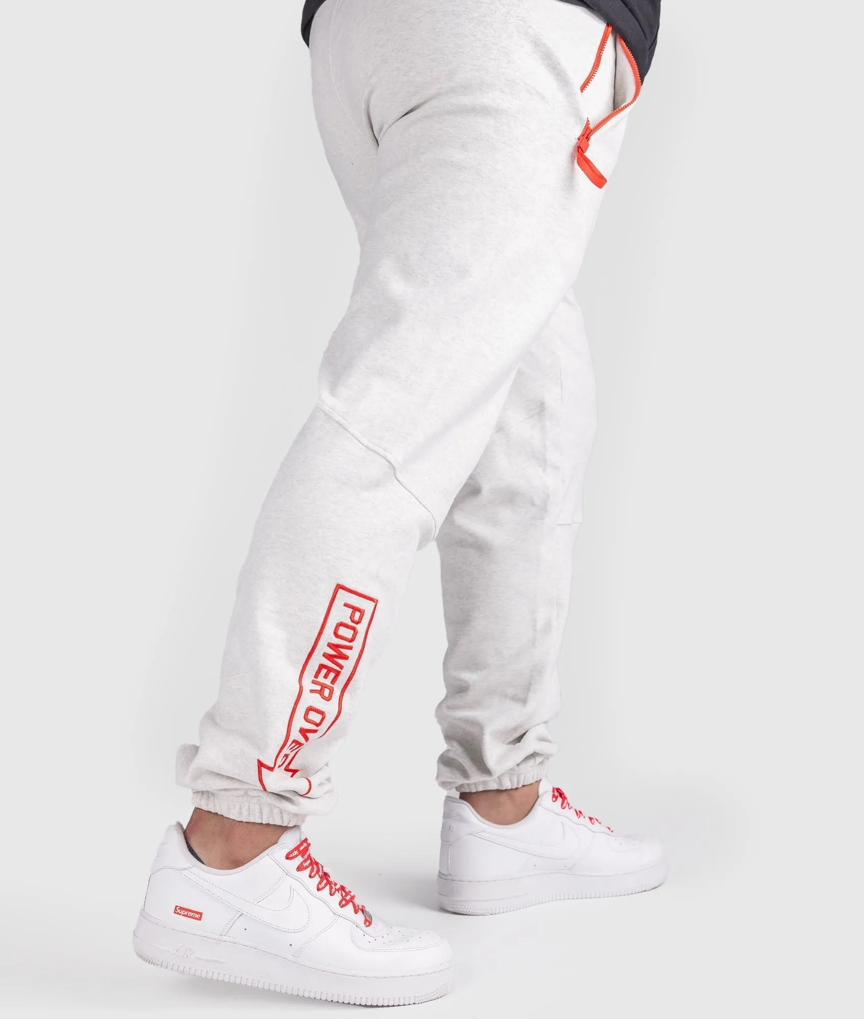 Clutch Kick P1 Fleece Track Pants - White