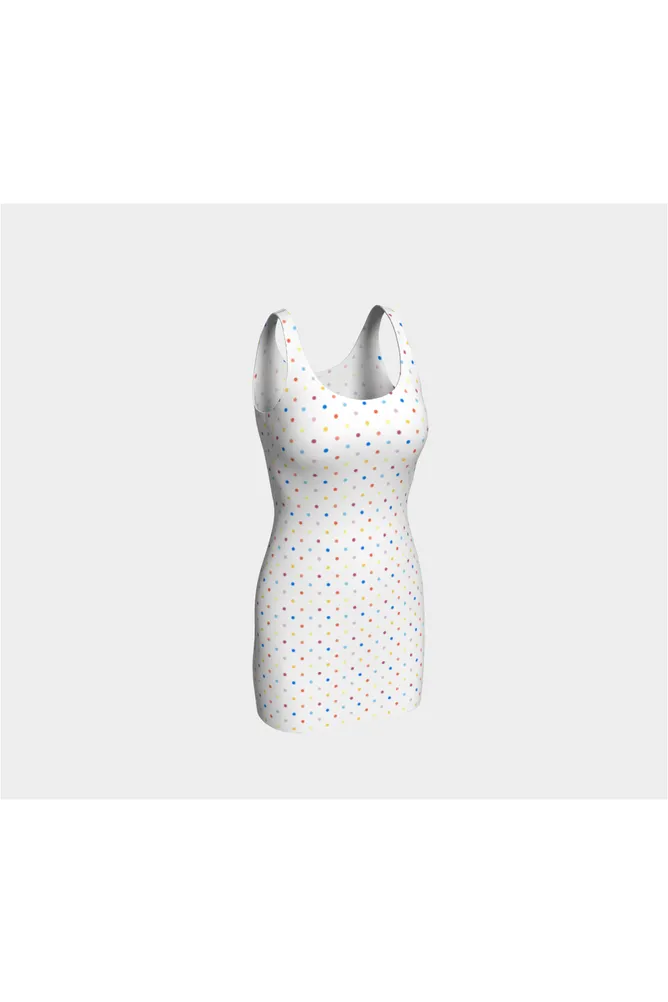 Colorful Polka Dot Bodycon Dress