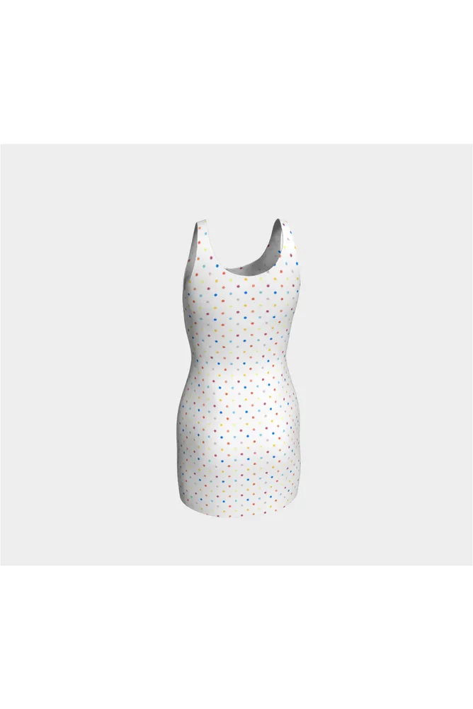 Colorful Polka Dot Bodycon Dress