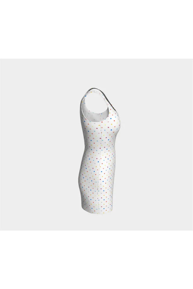 Colorful Polka Dot Bodycon Dress