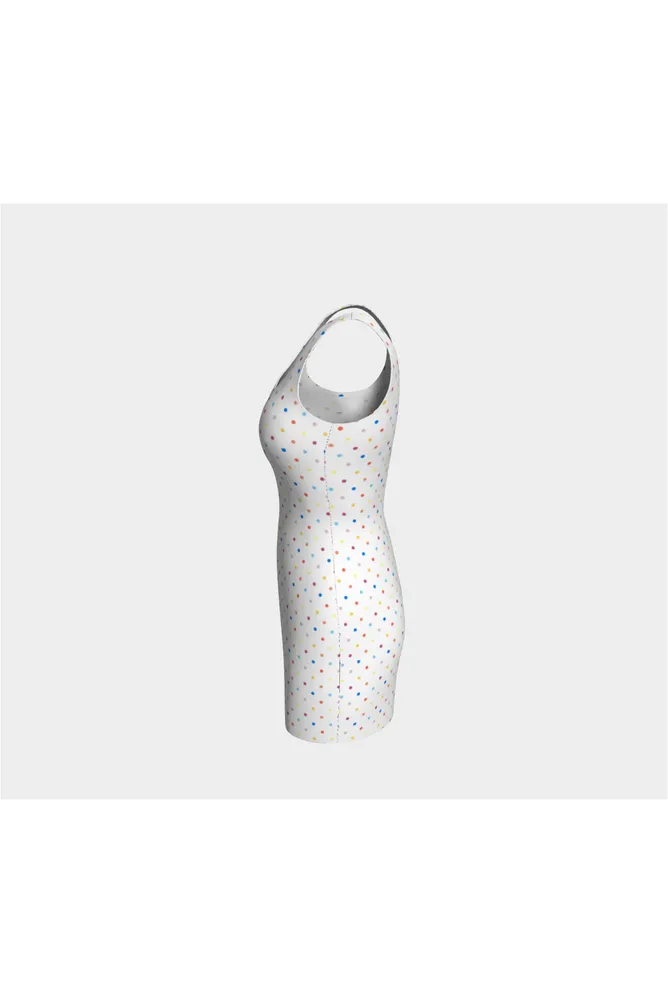 Colorful Polka Dot Bodycon Dress