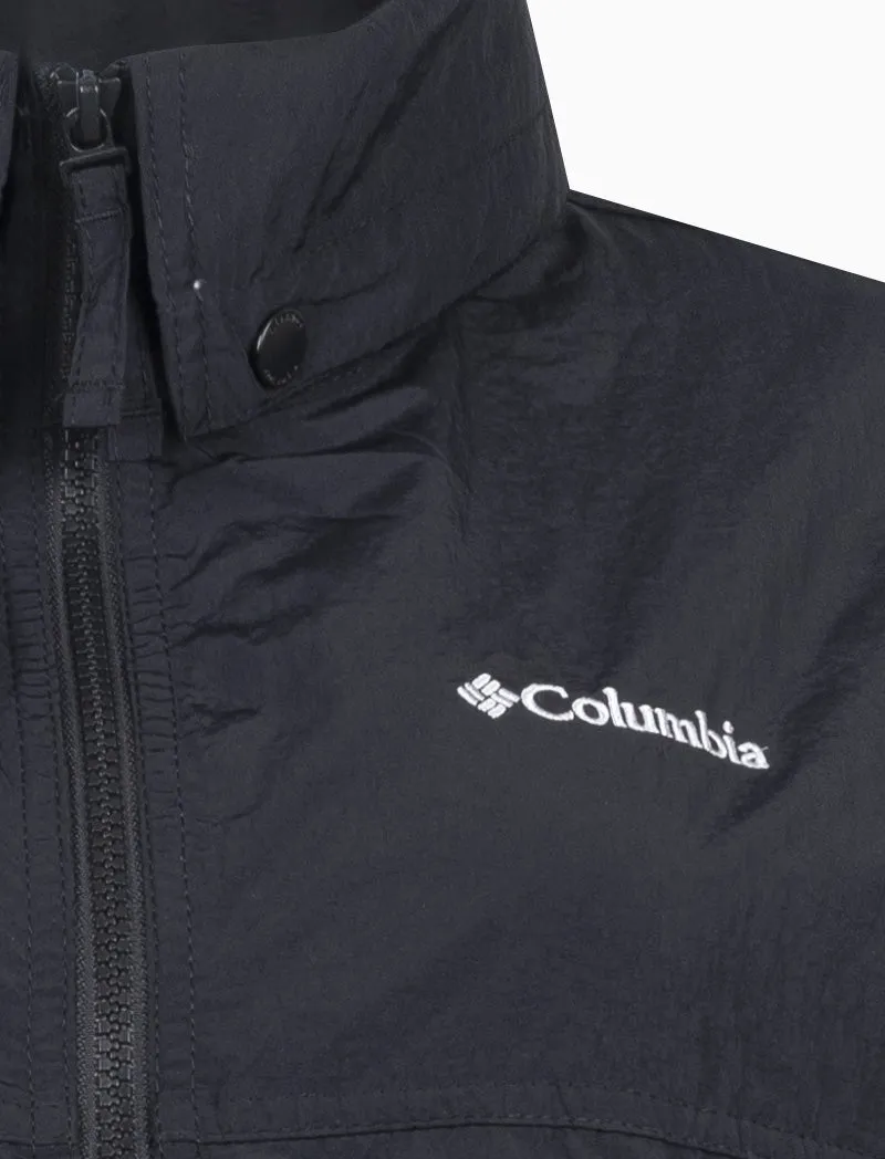 Columbia Womens Paracutie Windbreaker Jacket Black