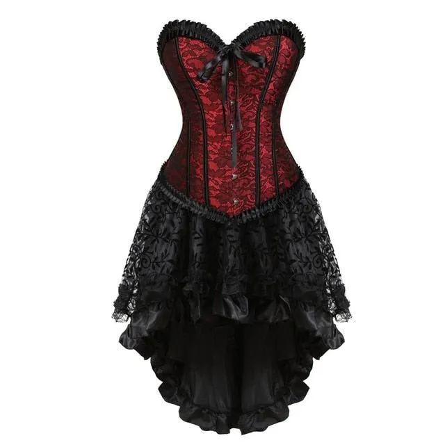 Corset Dress Drag Crisalide (Red)