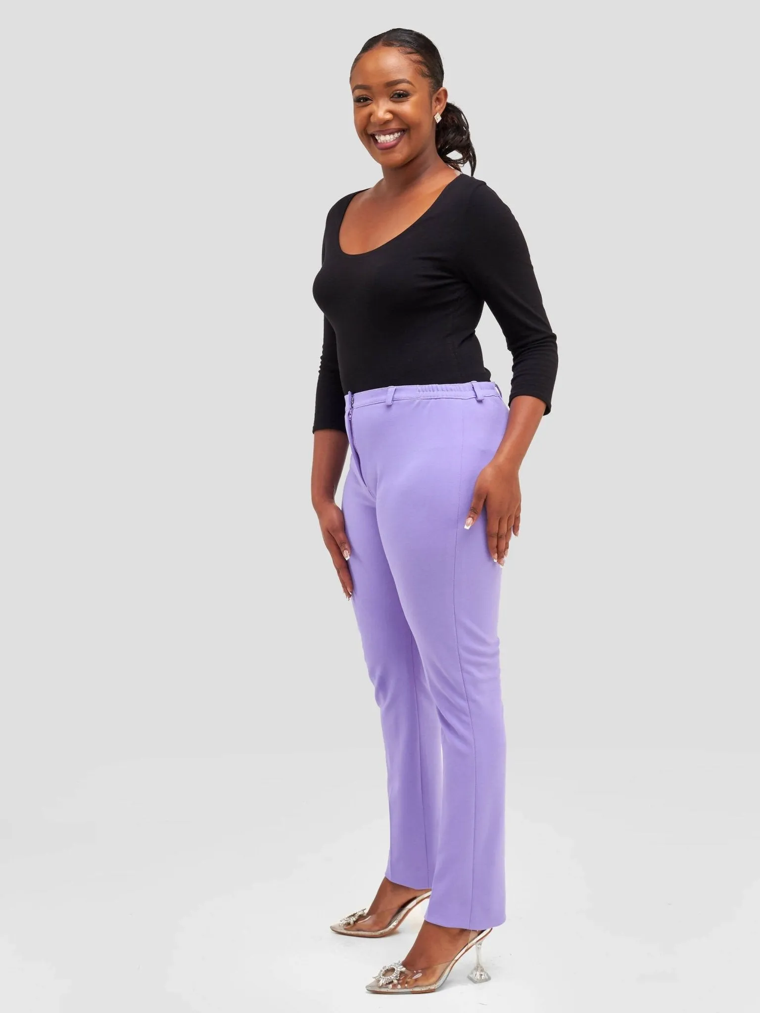 Curves BD Pants - Lavender