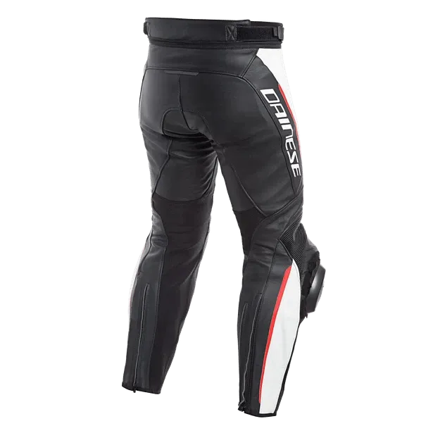 DAINESE DELTA 3 LEATHER PANT ROSSO