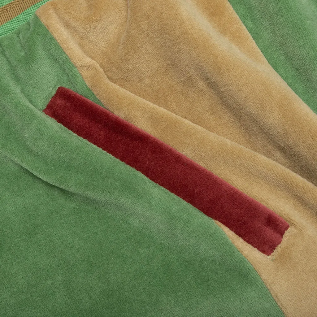 Dancer Velour Track Pants - Green