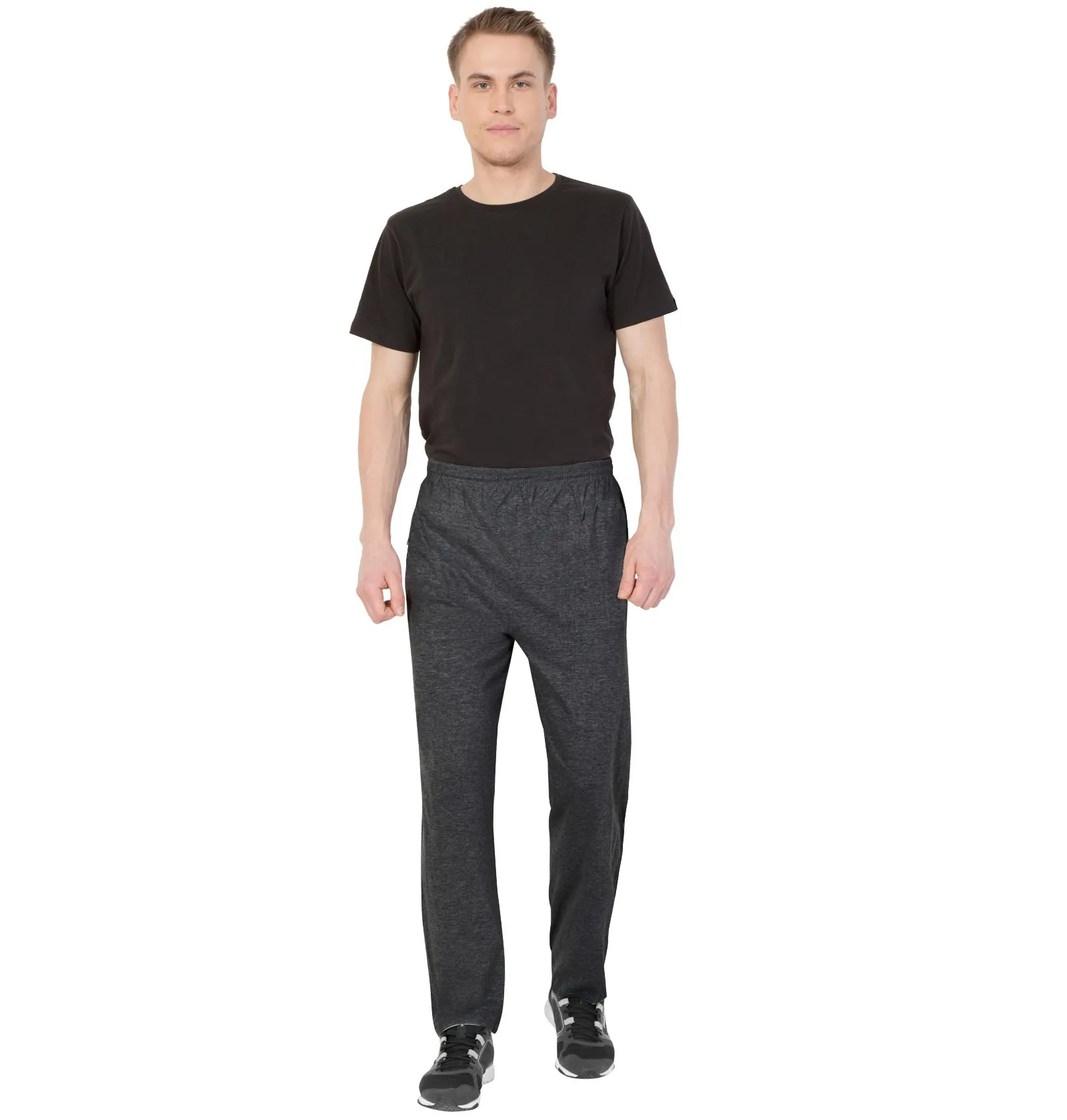 Dark Grey Double Stripe Track Pant