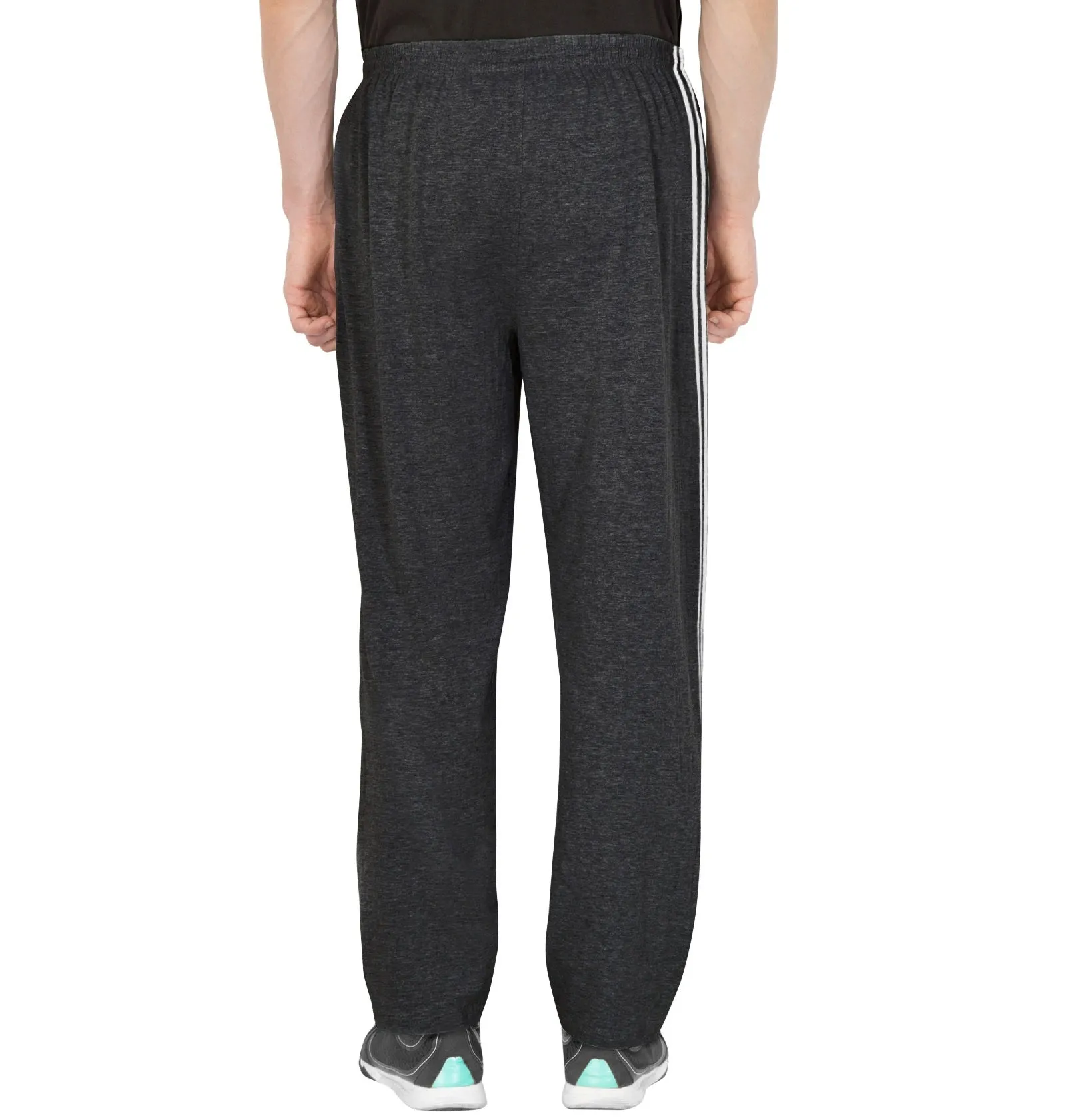 Dark Grey Double Stripe Track Pant