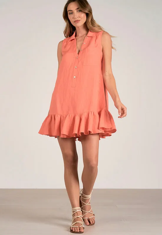 Elan - Sleeveless Dress Light Coral