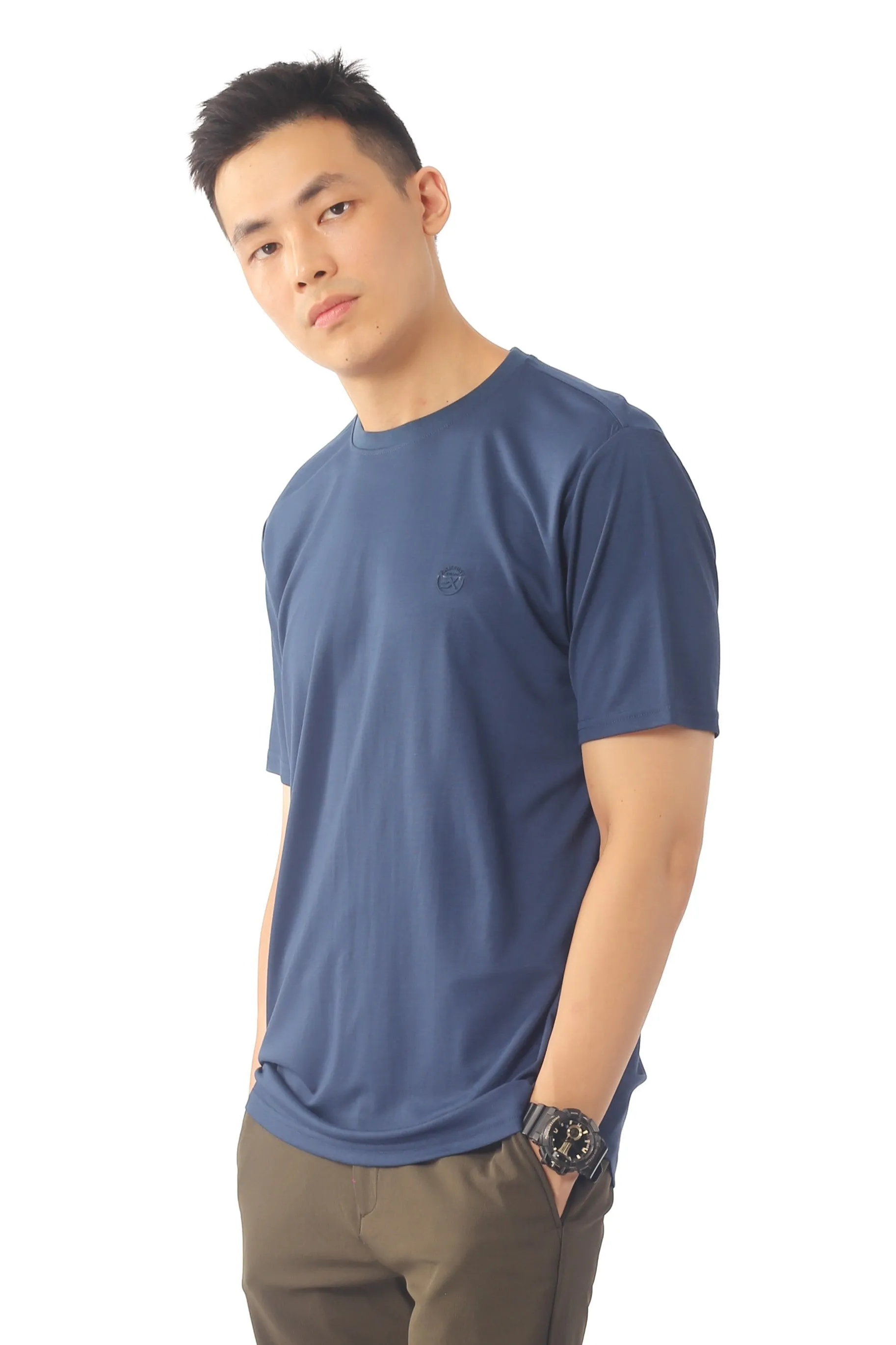 EXHAUST ROUND NECK T SHIRT [FREE CUT] 1595