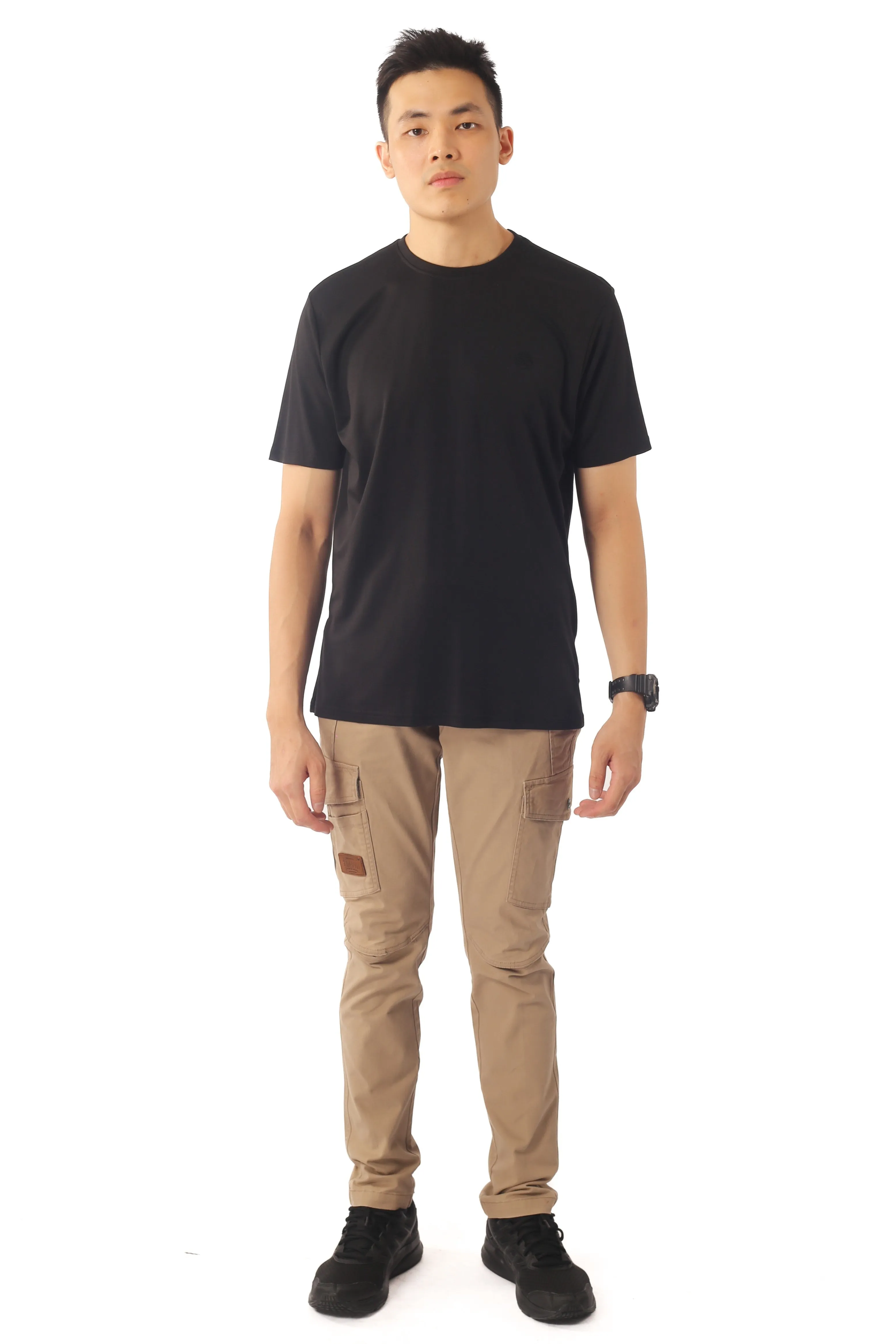 EXHAUST ROUND NECK T SHIRT [FREE CUT] 1595