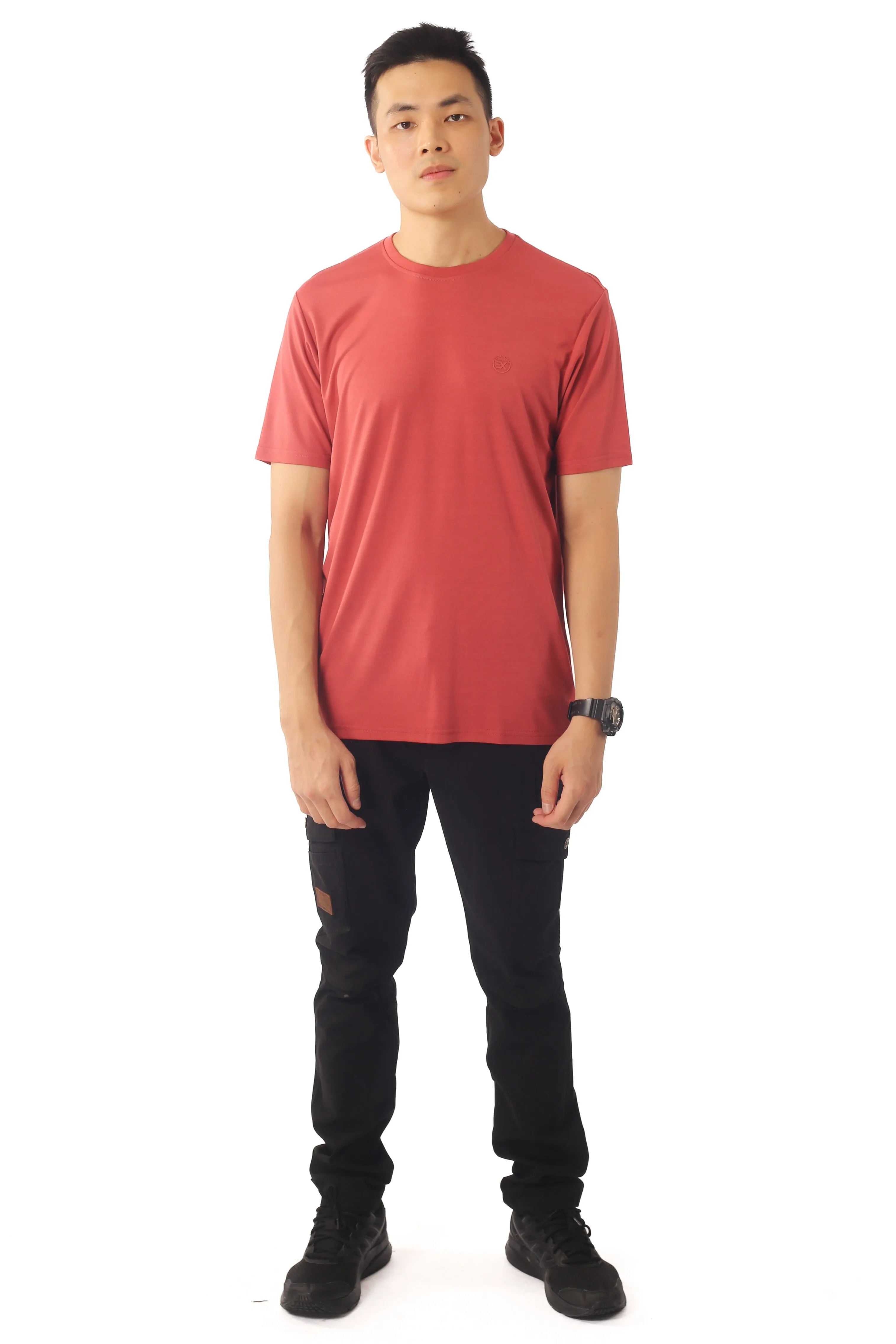 EXHAUST ROUND NECK T SHIRT [FREE CUT] 1595