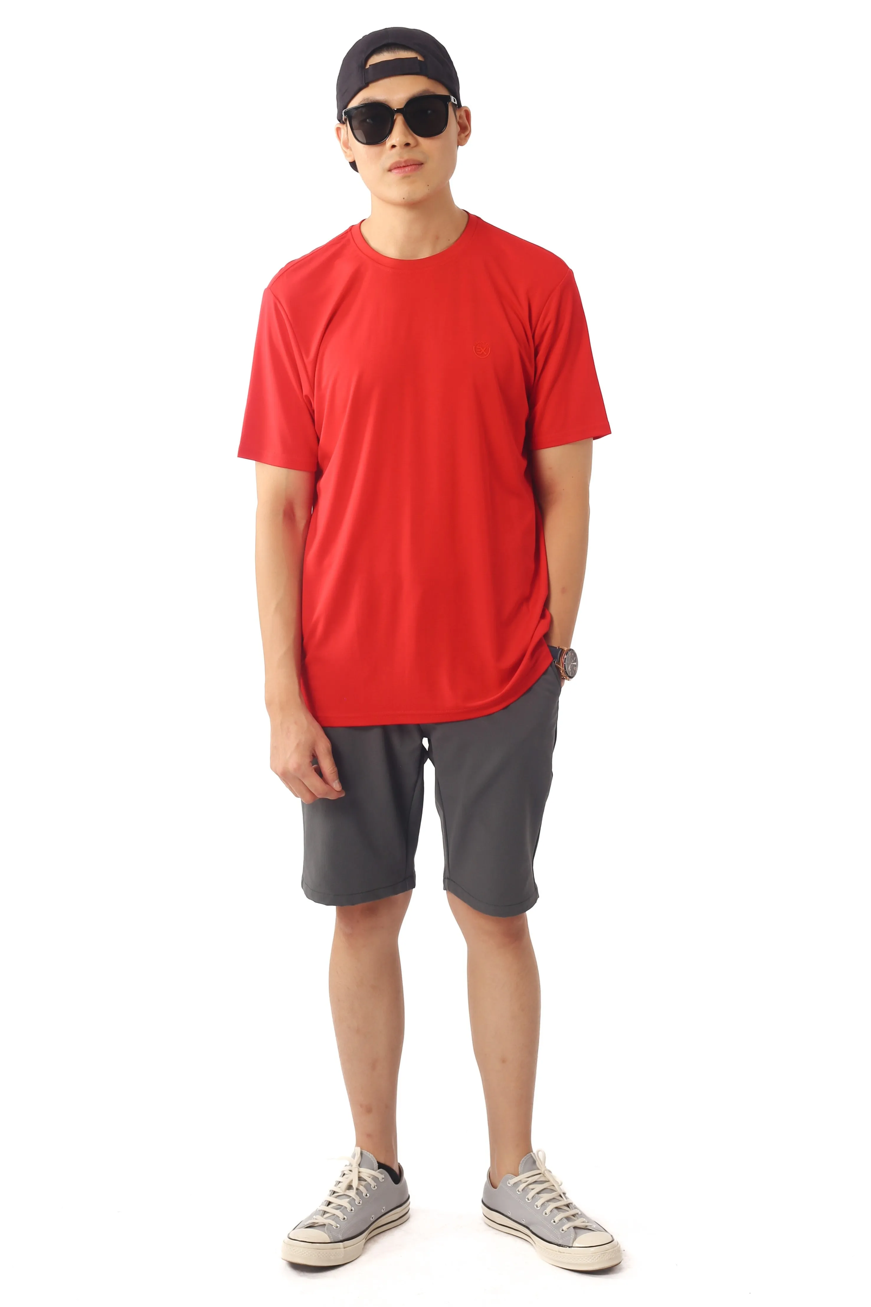 EXHAUST ROUND NECK T SHIRT [FREE CUT] 1595