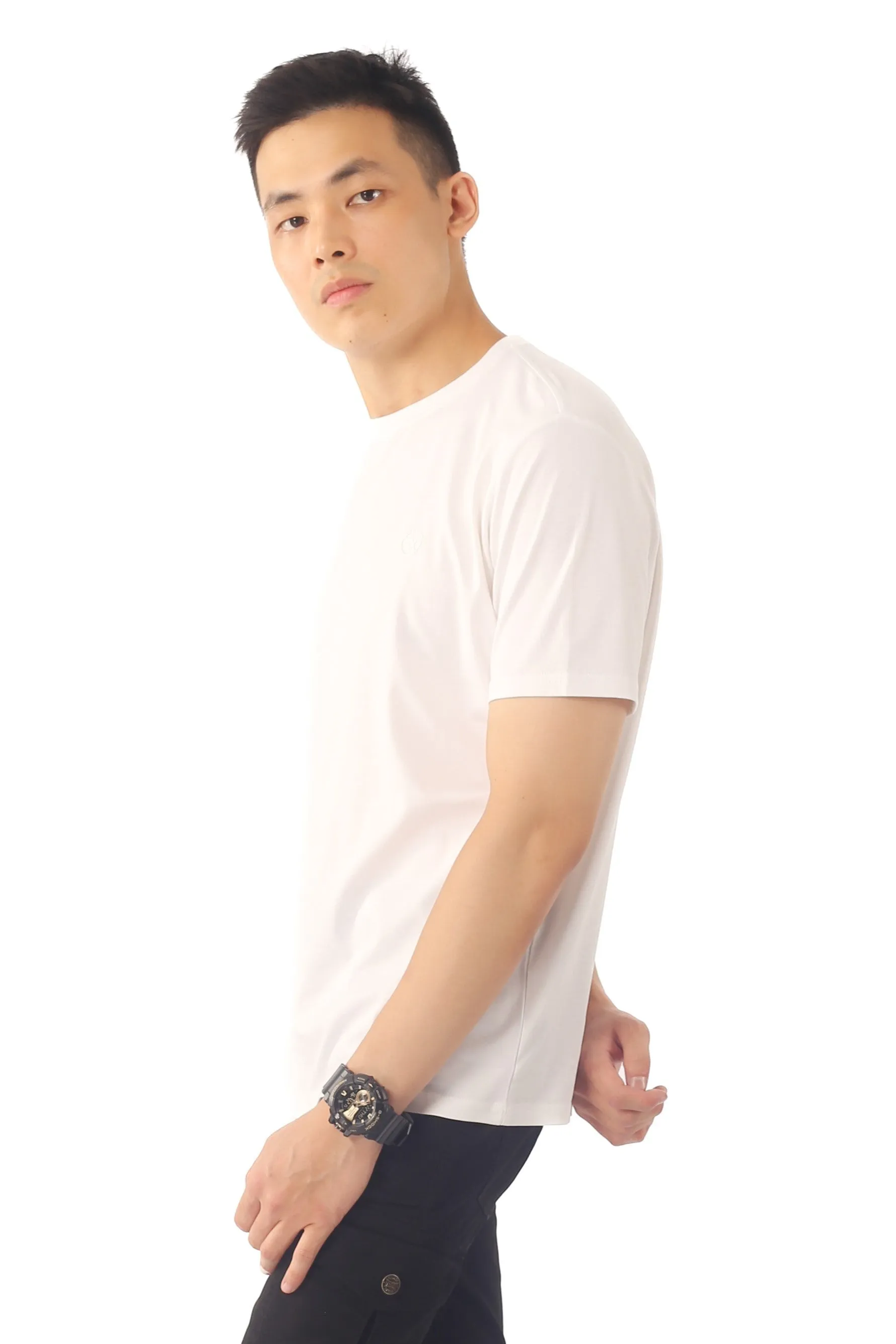 EXHAUST ROUND NECK T SHIRT [FREE CUT] 1595