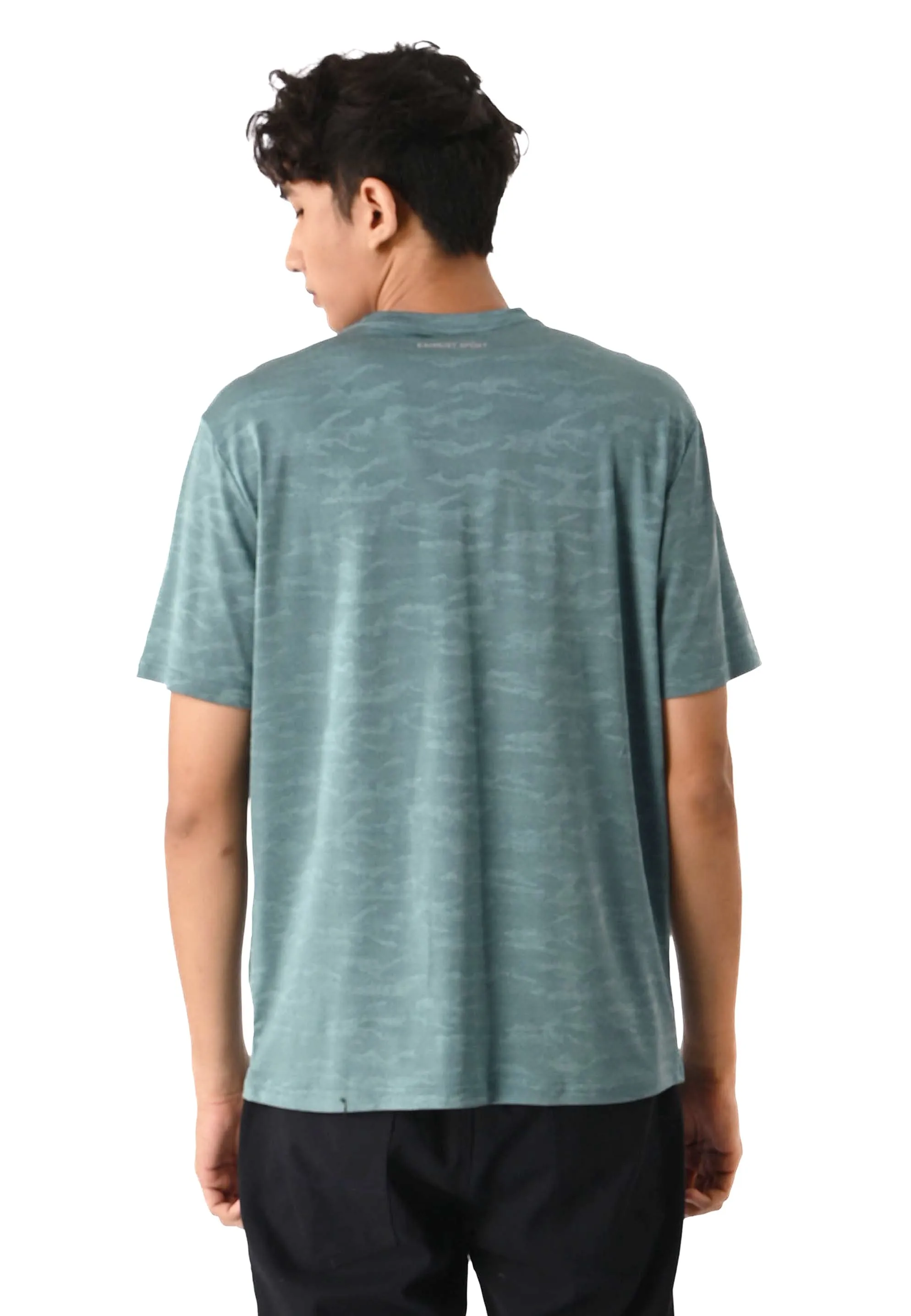 EXHAUST SHORT SLEEVE ROUND NECK T-SHIRT [FREE CUT] 1593