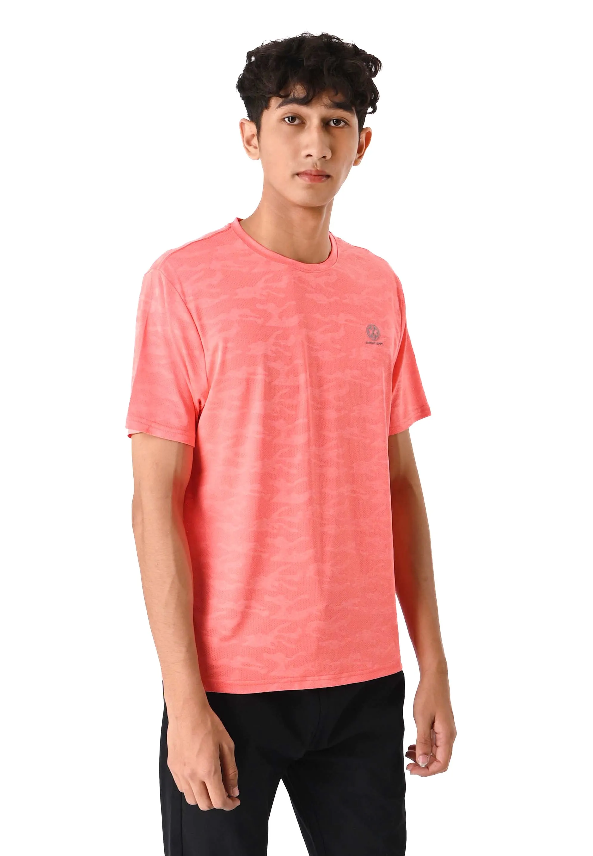 EXHAUST SHORT SLEEVE ROUND NECK T-SHIRT [FREE CUT] 1593