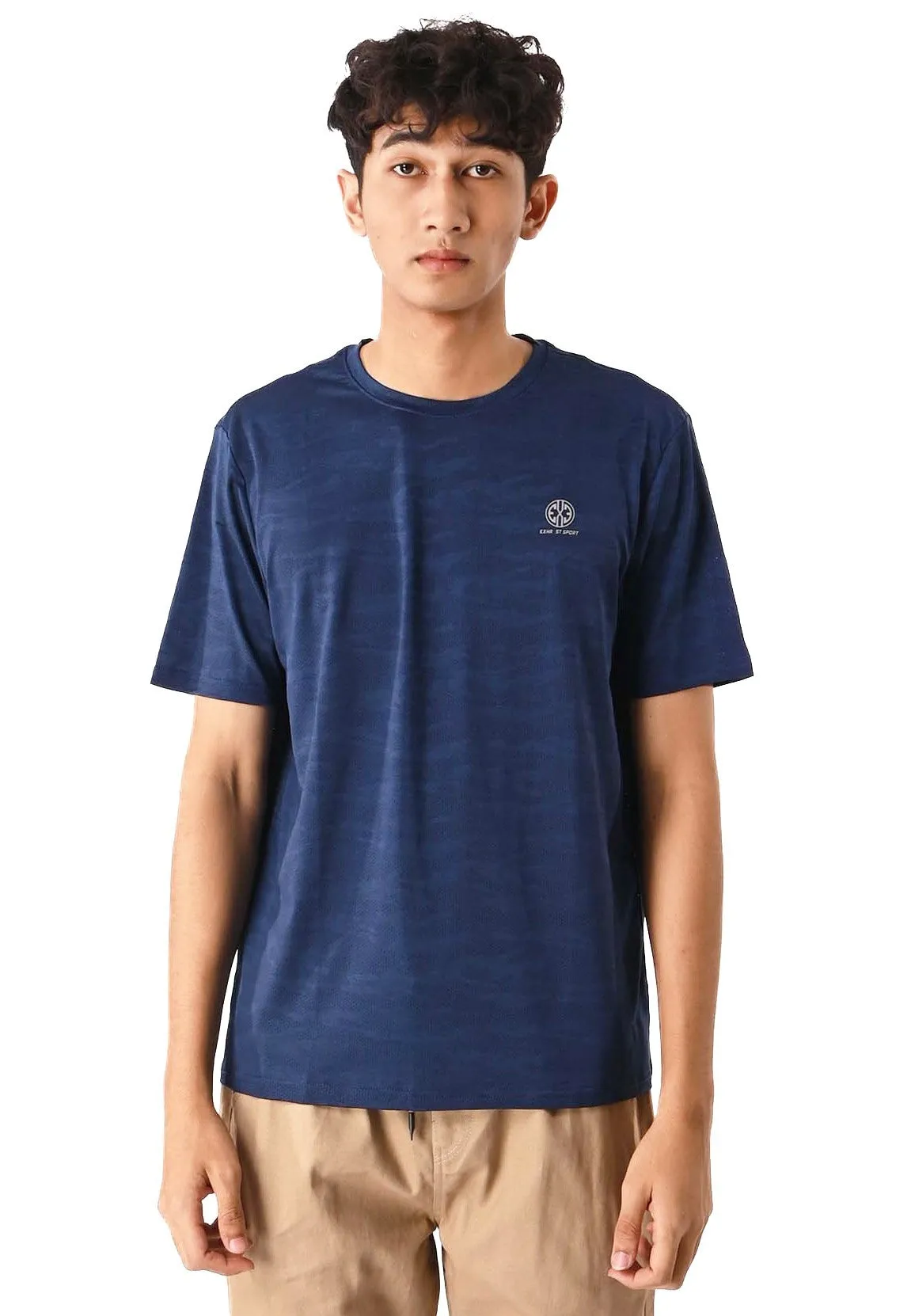 EXHAUST SHORT SLEEVE ROUND NECK T-SHIRT [FREE CUT] 1593