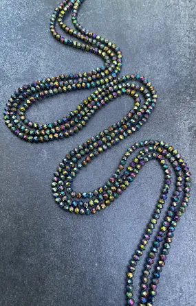 Extended Length 60 Inch Dreamy Skies Lux Tie On  Waist Beads