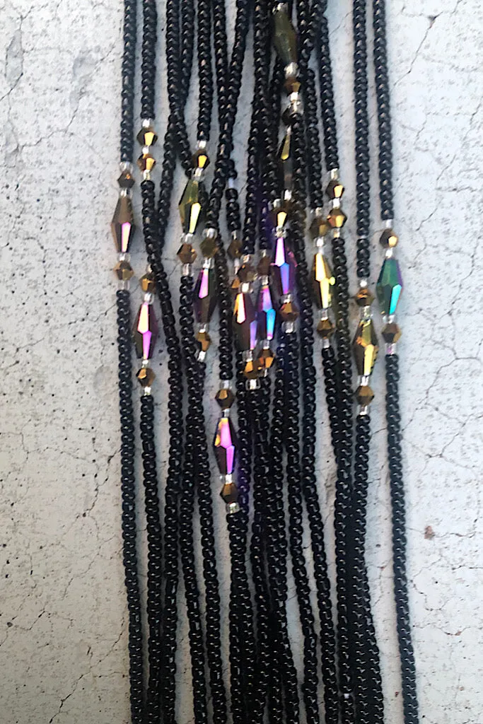 Extended Length 60 Inch Nubian Jewel Tie On Waist Beads