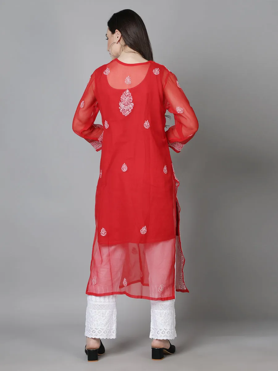 Falak Georgette Straight Kurti