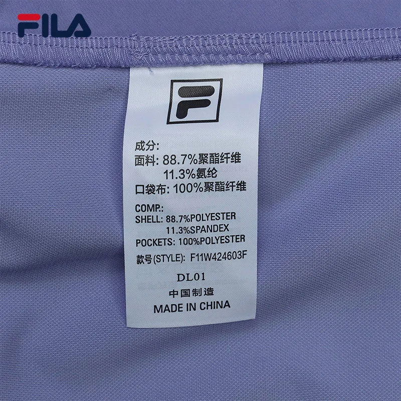 FILA CORE WHITE LINE EMERALD Women Knit Pants in Purple