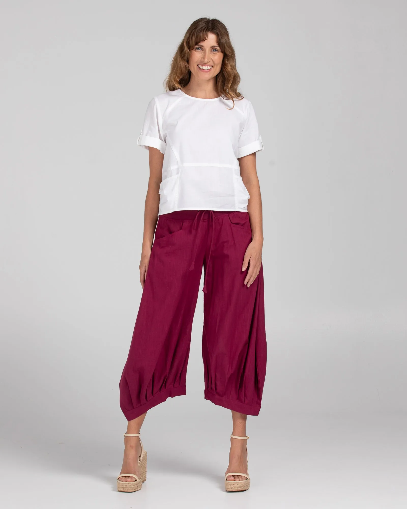 Guru Pant - Deep Magenta