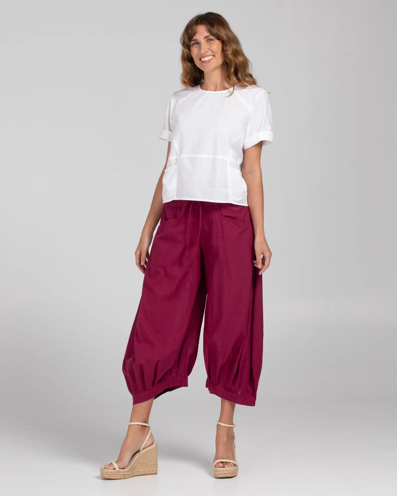 Guru Pant - Deep Magenta