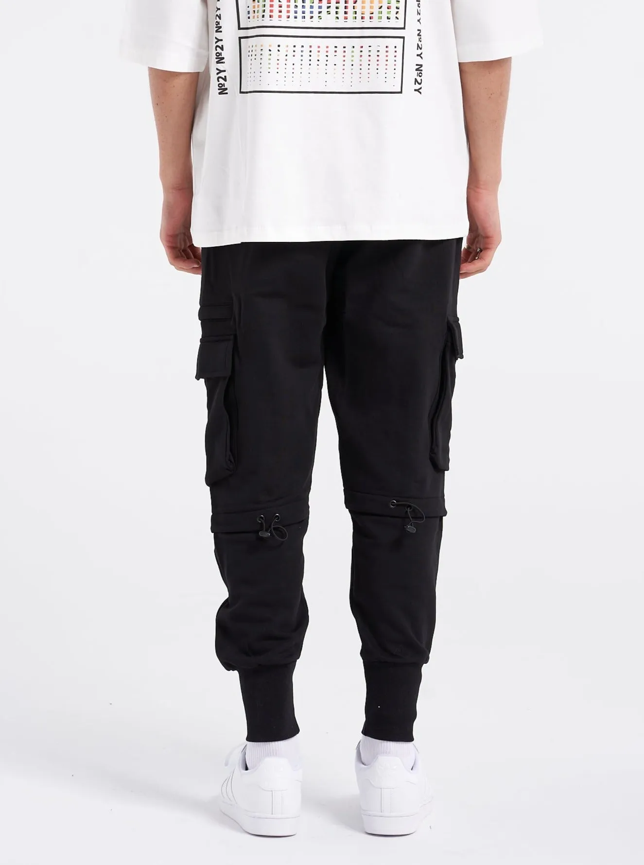 Heavy Utility Sweat Cargo Pants Black