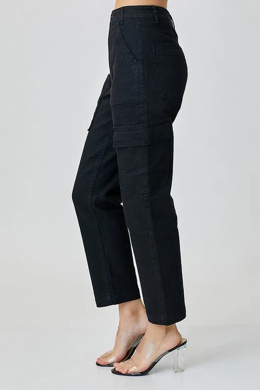 High Rise Cargo Boyfriend Pant