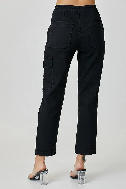 High Rise Cargo Boyfriend Pant