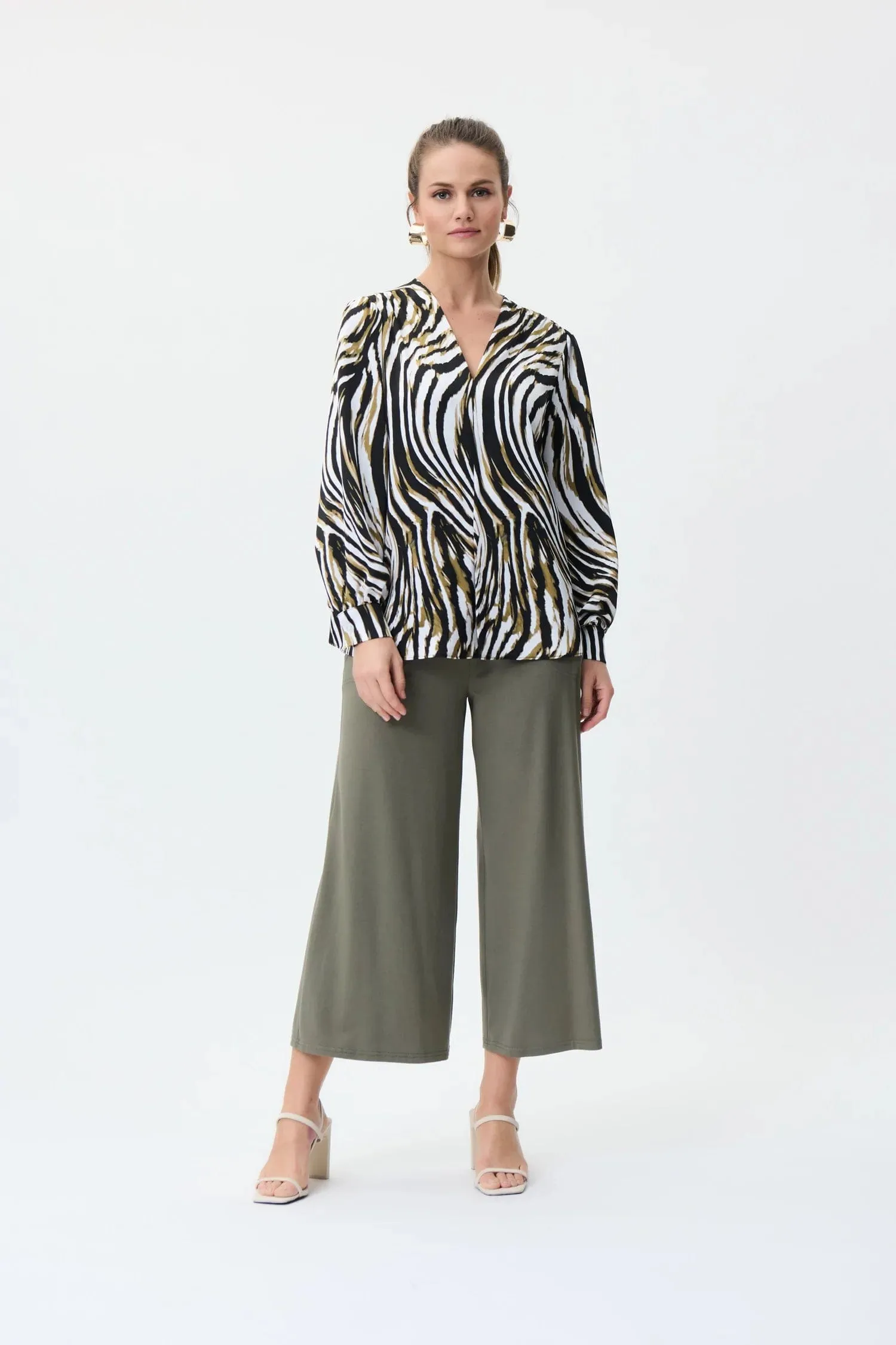 Joseph Ribkoff   Pant- 231121- Agave & Black