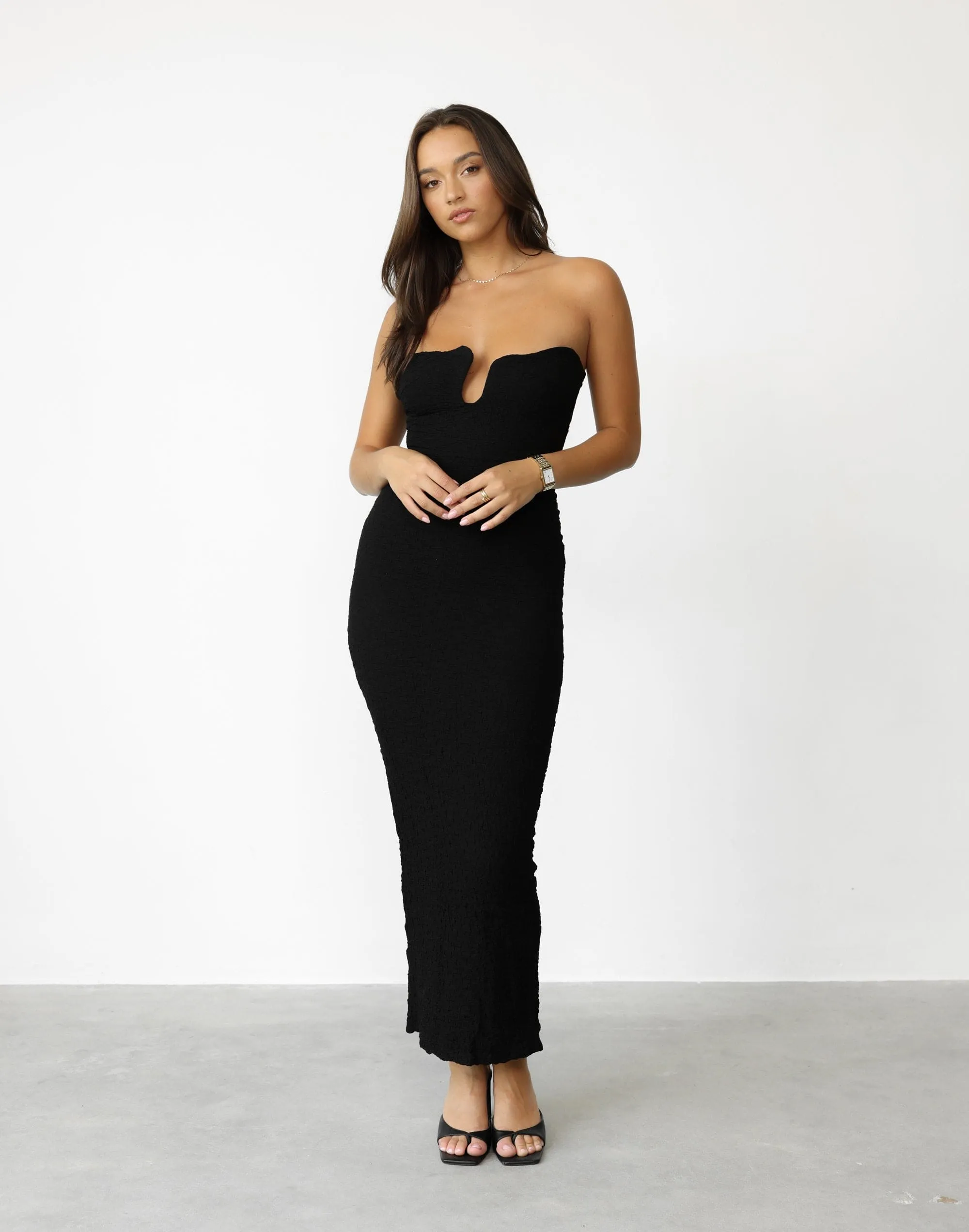 Korinna Maxi Dress (Black)