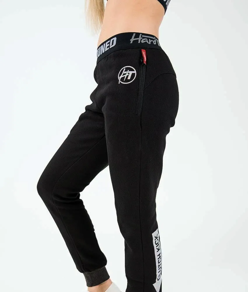 Ladies Power Over Trackies - Black