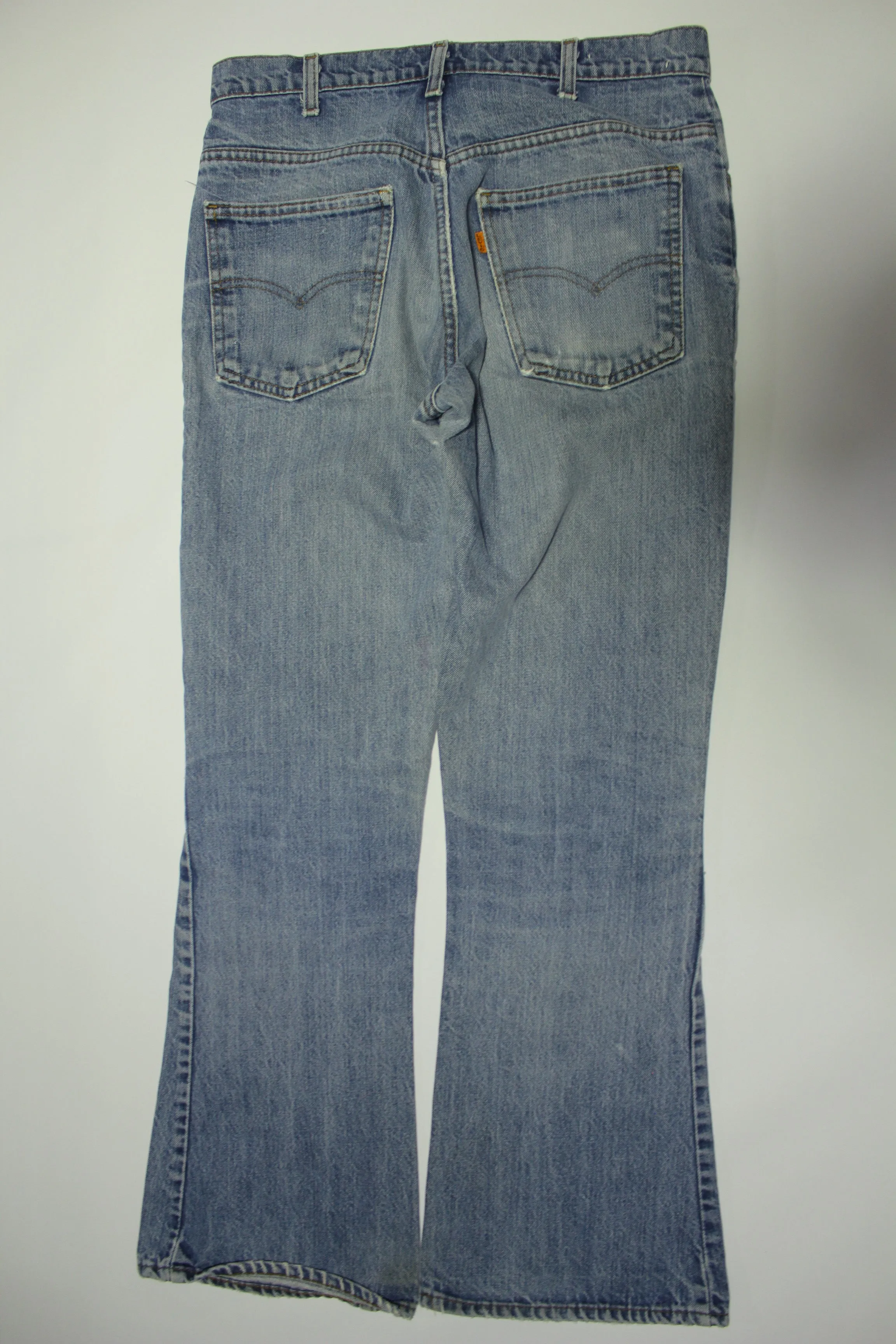 Levis 545 Distressed Vintage 80's Denim Grunge Punk Orange Tab Blue Jeans SF 207