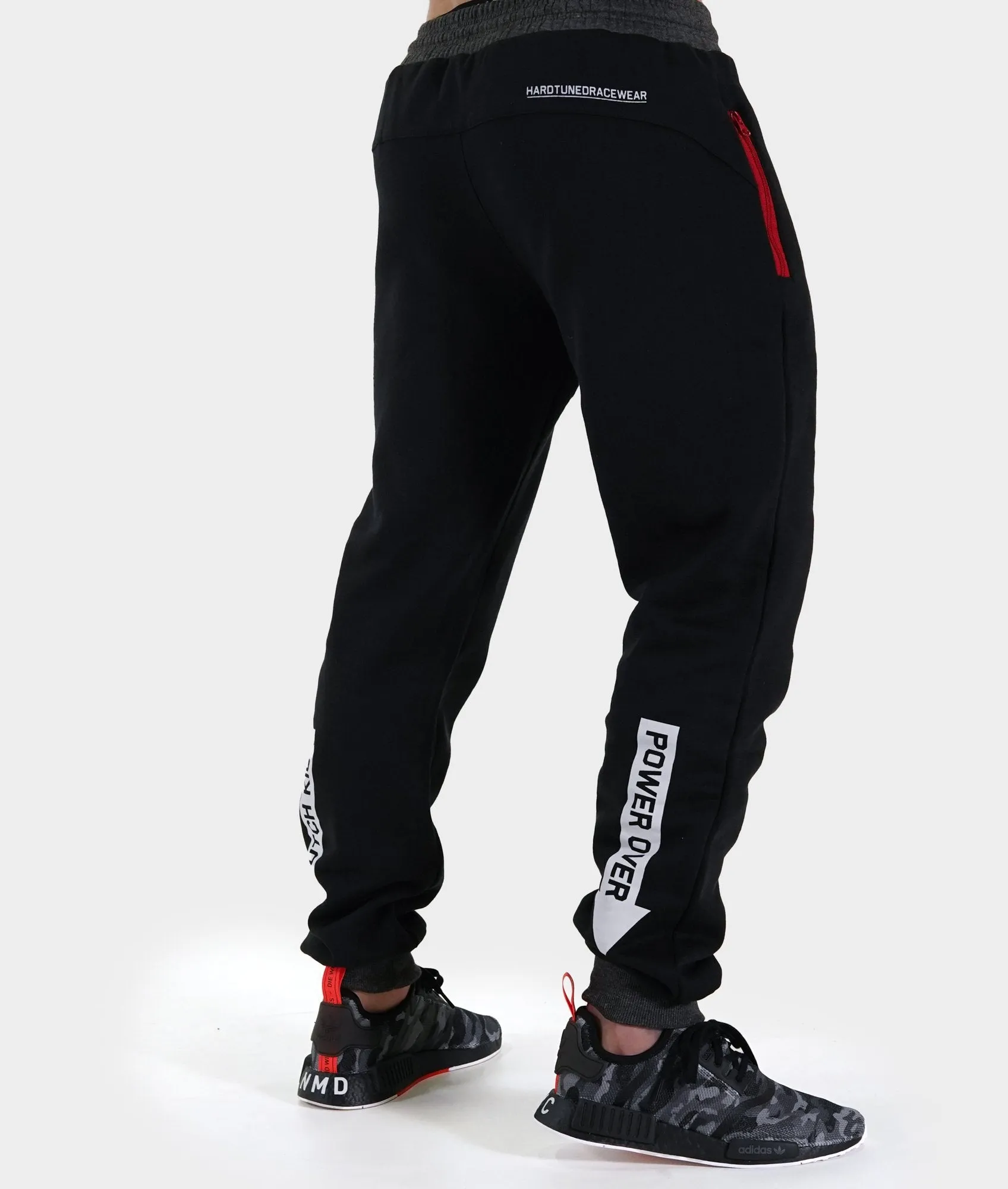 Mens Power Over Track Pants - Black