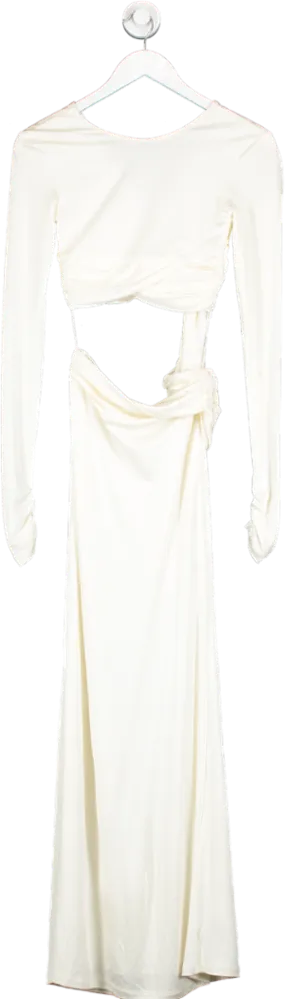 Museum of Fine Clothing Cream Aden Jersey Long Dress UK XS/S