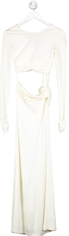 Museum of Fine Clothing Cream Aden Jersey Long Dress UK XS/S