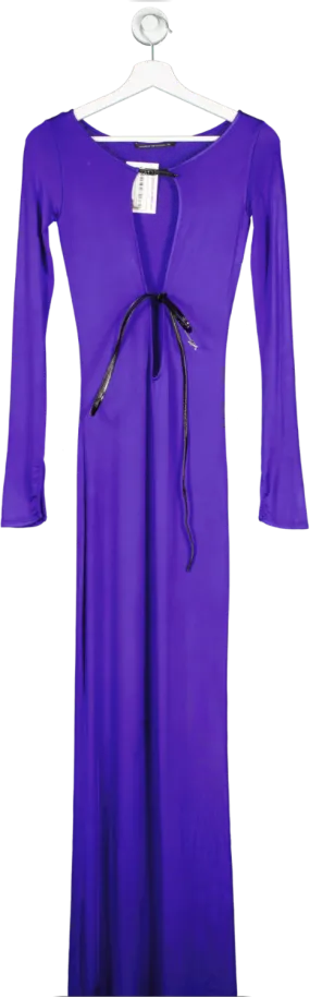 Museum of Fine Clothing Lolly Purple Jersey Long Dress UK 8